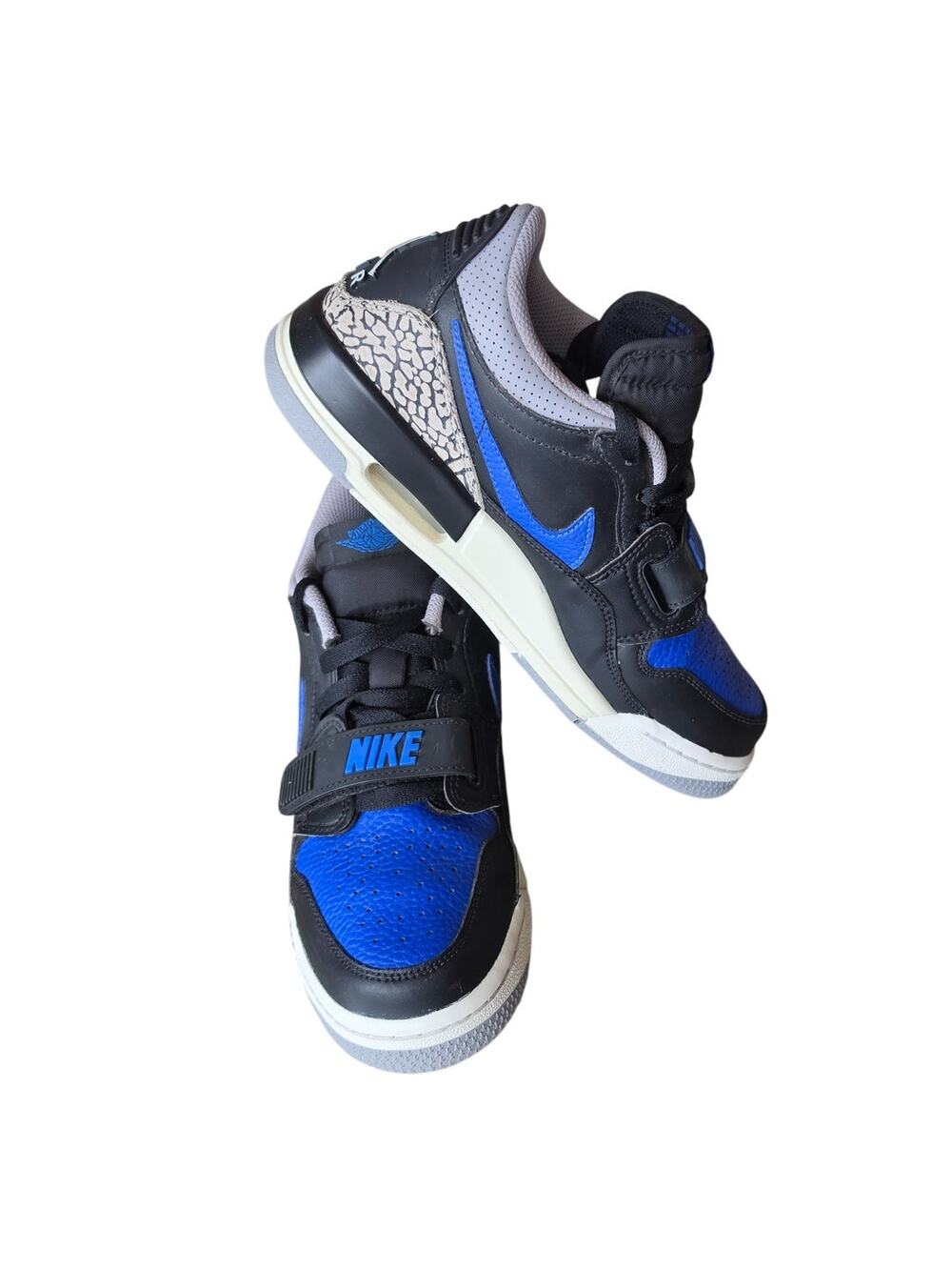 Air Jordan Legacy 312 Low Top Lace Up Sneakers Black Blue Youth Boys Size 6.5